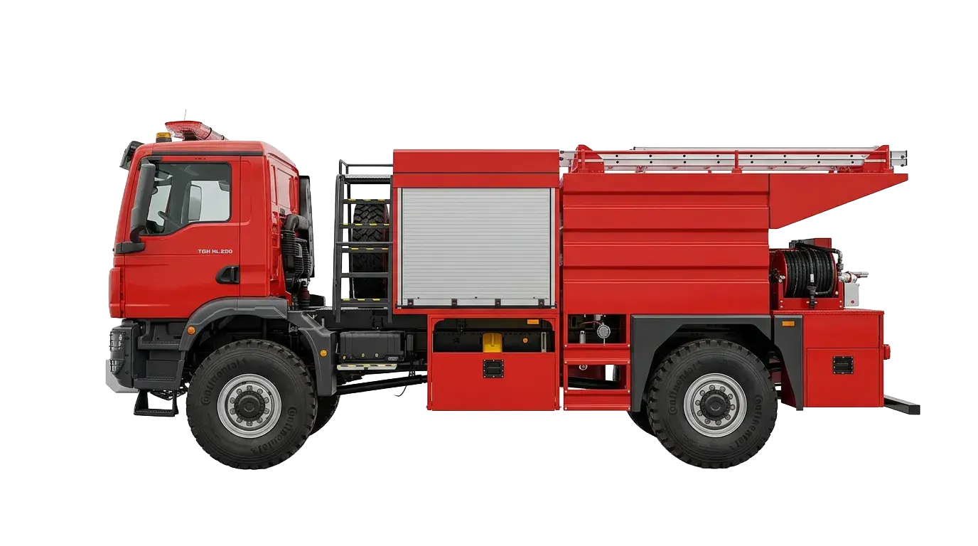 Fire Truck Sprinklers Aid Vehicles