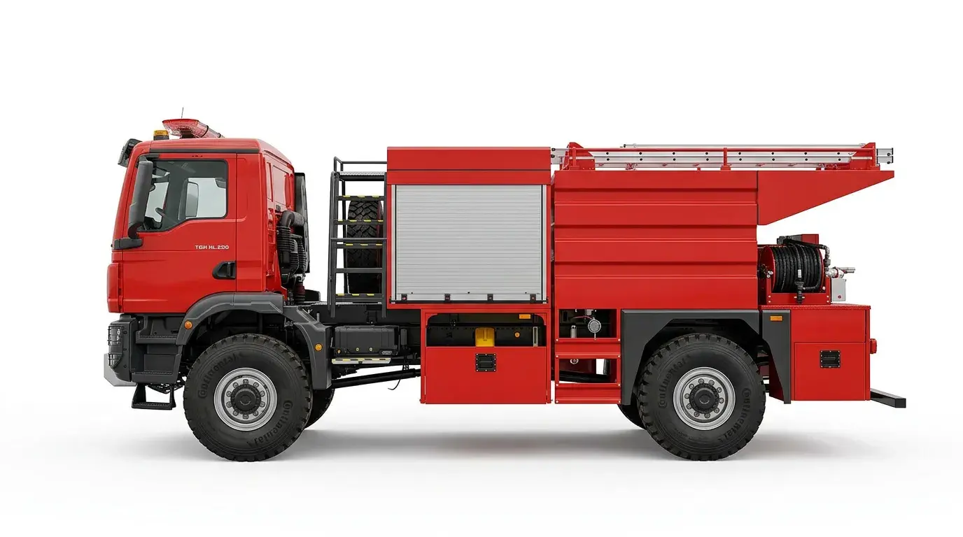 Fire Truck Sprinklers Aid Vehicles